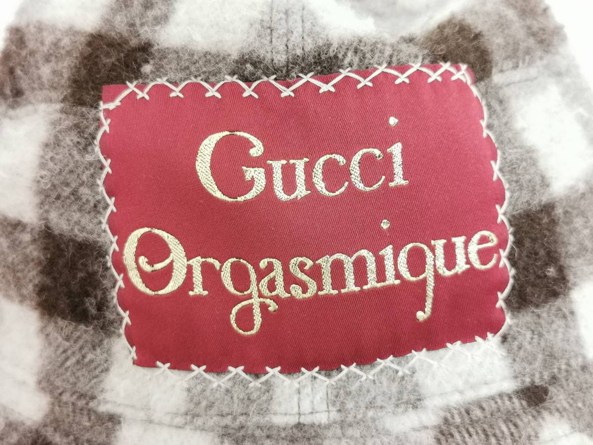 新品 GUCCI グッチ バケットハット キャップ 帽子 XL ロゴ 刺繍