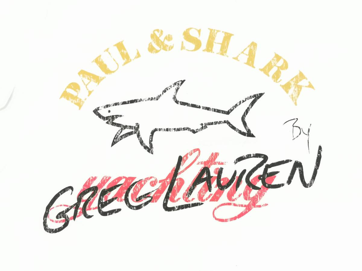 新品 GREG LAUREN グレッグローレン PAUL & SHARK ポールアンドシャーク Tシャツ Lサイズ メンズ コラボ シャツ ラルフローレン パーカー_画像3