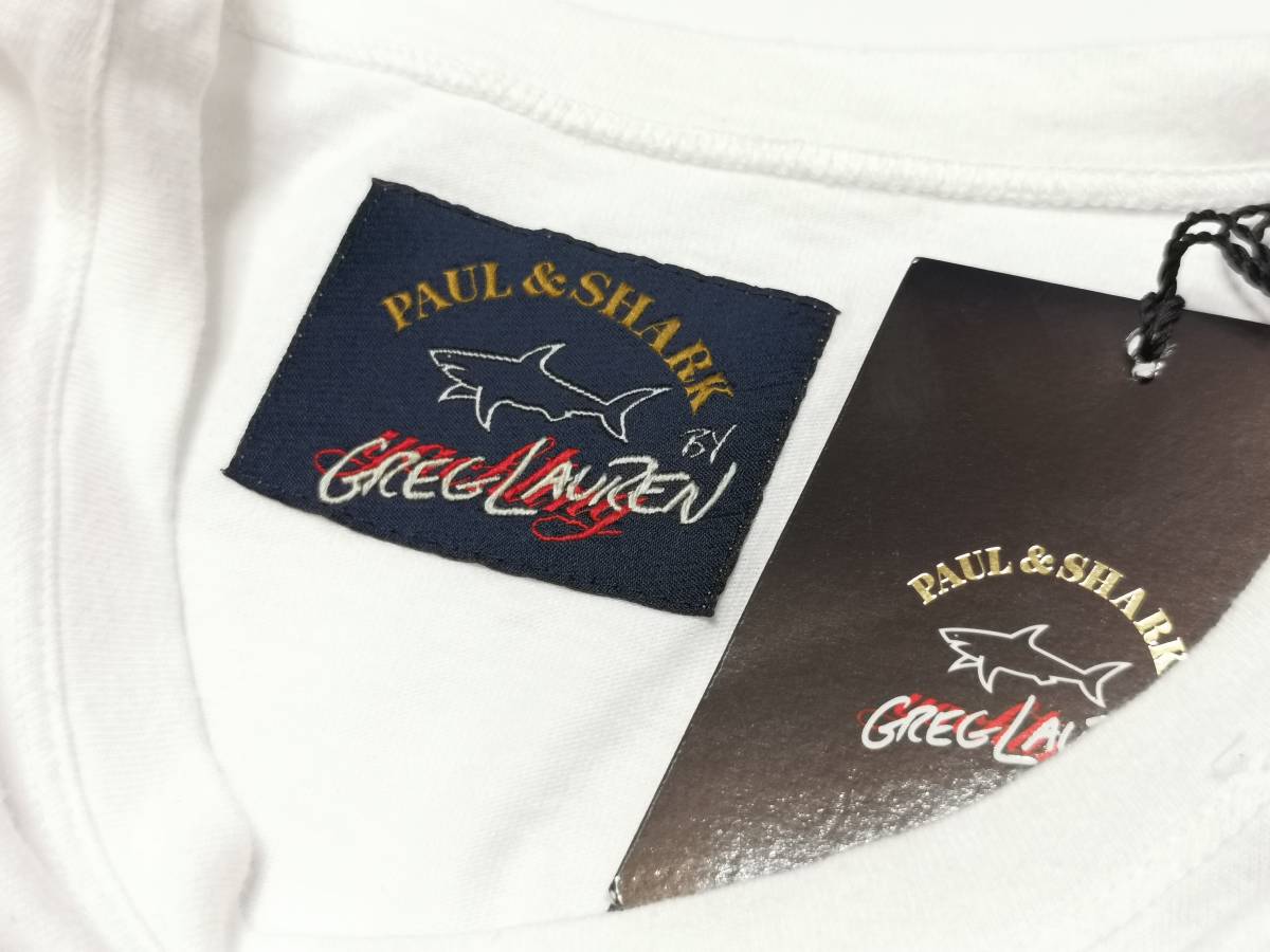 新品 GREG LAUREN グレッグローレン PAUL & SHARK ポールアンドシャーク Tシャツ Lサイズ メンズ コラボ シャツ ラルフローレン パーカー_画像6