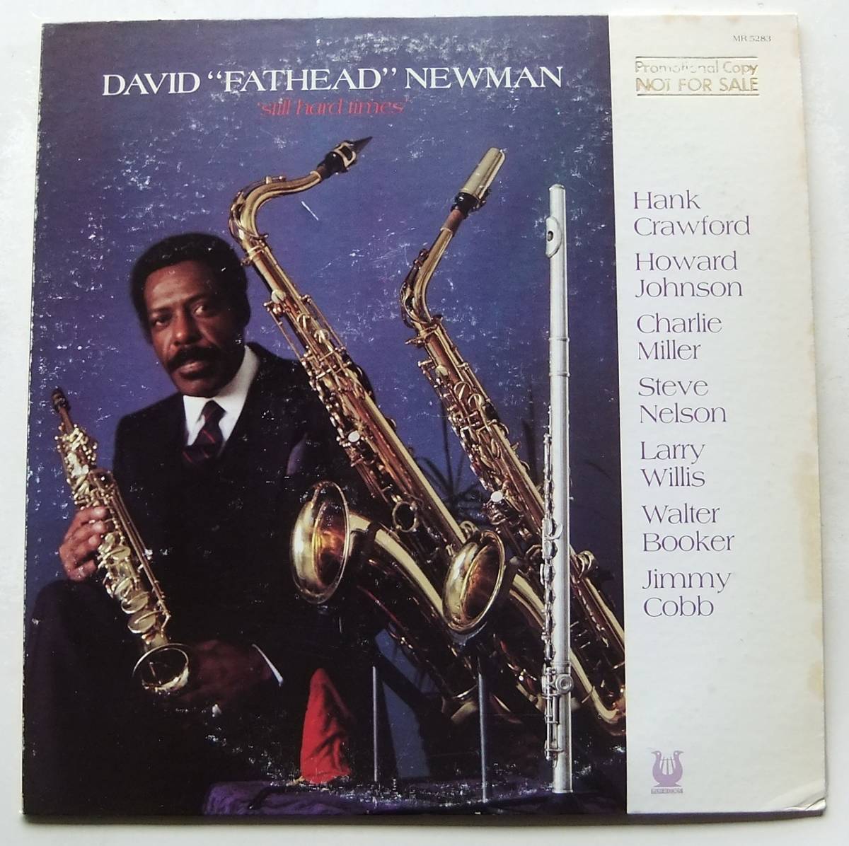 ◆ DAVID FATHEAD NEWMAN / Still Hard Times ◆ Muse MR 5283 (Promo) ◆_画像1