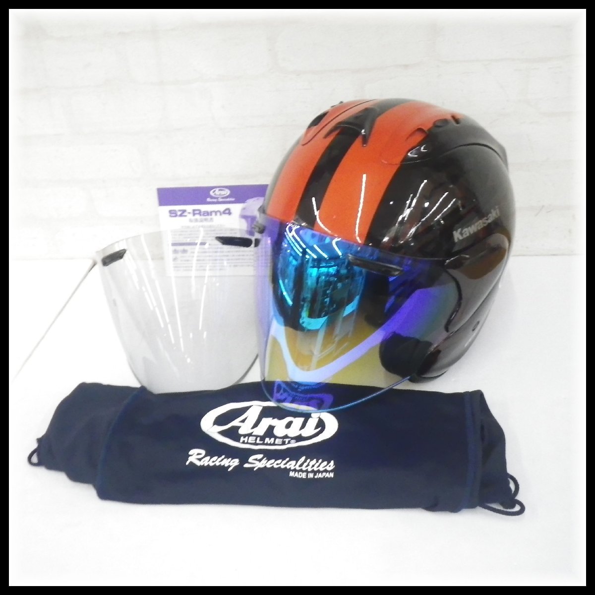 1円~ Arai アライヘルメット SZ-Ram4 ブラストカワサキ Kawasaki