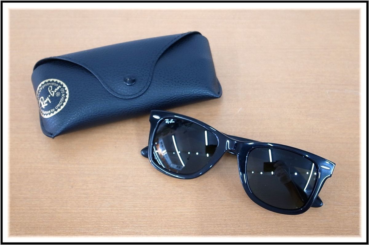 8004T 【本物保証】 Ray-Ban レイバン　サングラス　WAYFARER ウェイファーラー　RB2140-F 901　52□22 150 3N_画像1