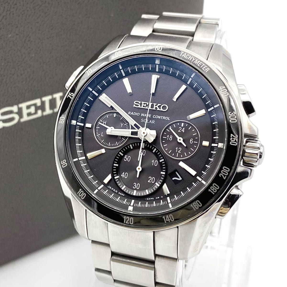 良品☆稼働 SEIKOセイコー ブライツ チタン クロノグラフ メンズ腕時計