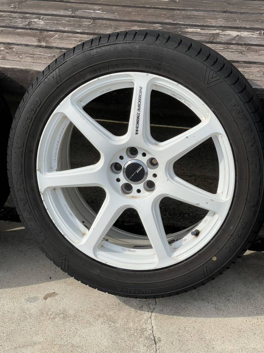 ホイール worke motion ワークエモーション 18×8「1/2」j 18インチ