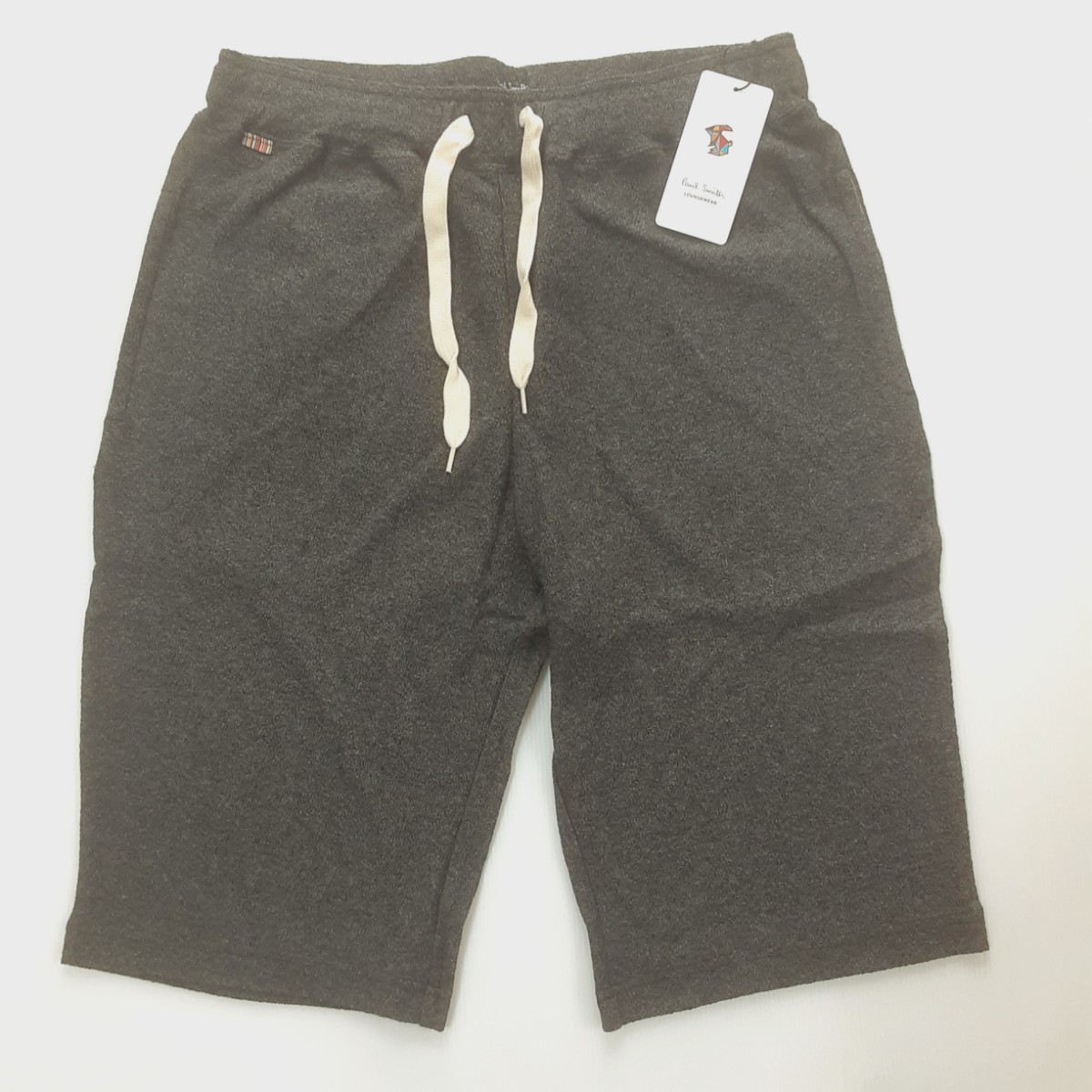 新品 ポールスミス Paul Smith ショートパンツ M マルチストライプ パイル地 ブラック ラウンジウェア LOUNGE　WEAR_画像2