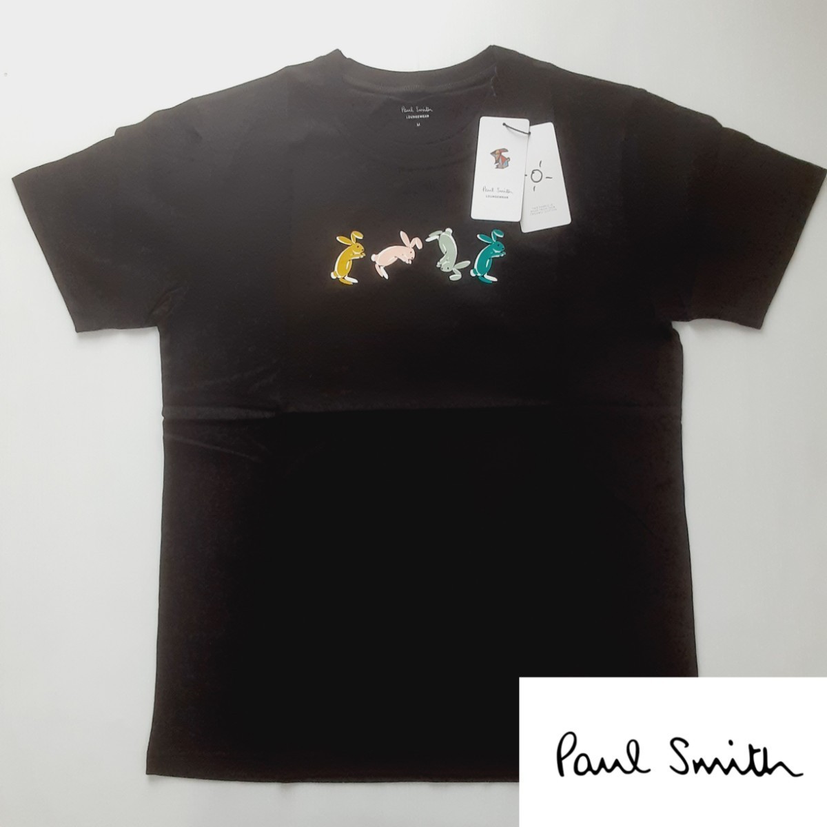 新品 ポールスミス Paul Smith 半袖Tシャツ M 前転 でんぐり返しラビット ウサギ Uネック ブラック ラウンジウェア ホームウェア タグ 付き|PayPayフリマ ポールスミス 半袖 襟付きTシャツ