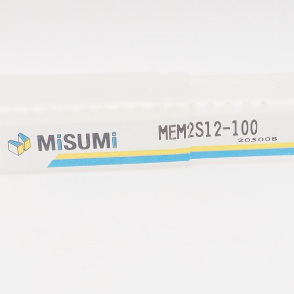 美品 MISUMI MEM2S12-100 φ12x80 ハイス鋼面取り用エンドミル 2枚刃/ショート エンドミル ミスミ 管15725_画像8
