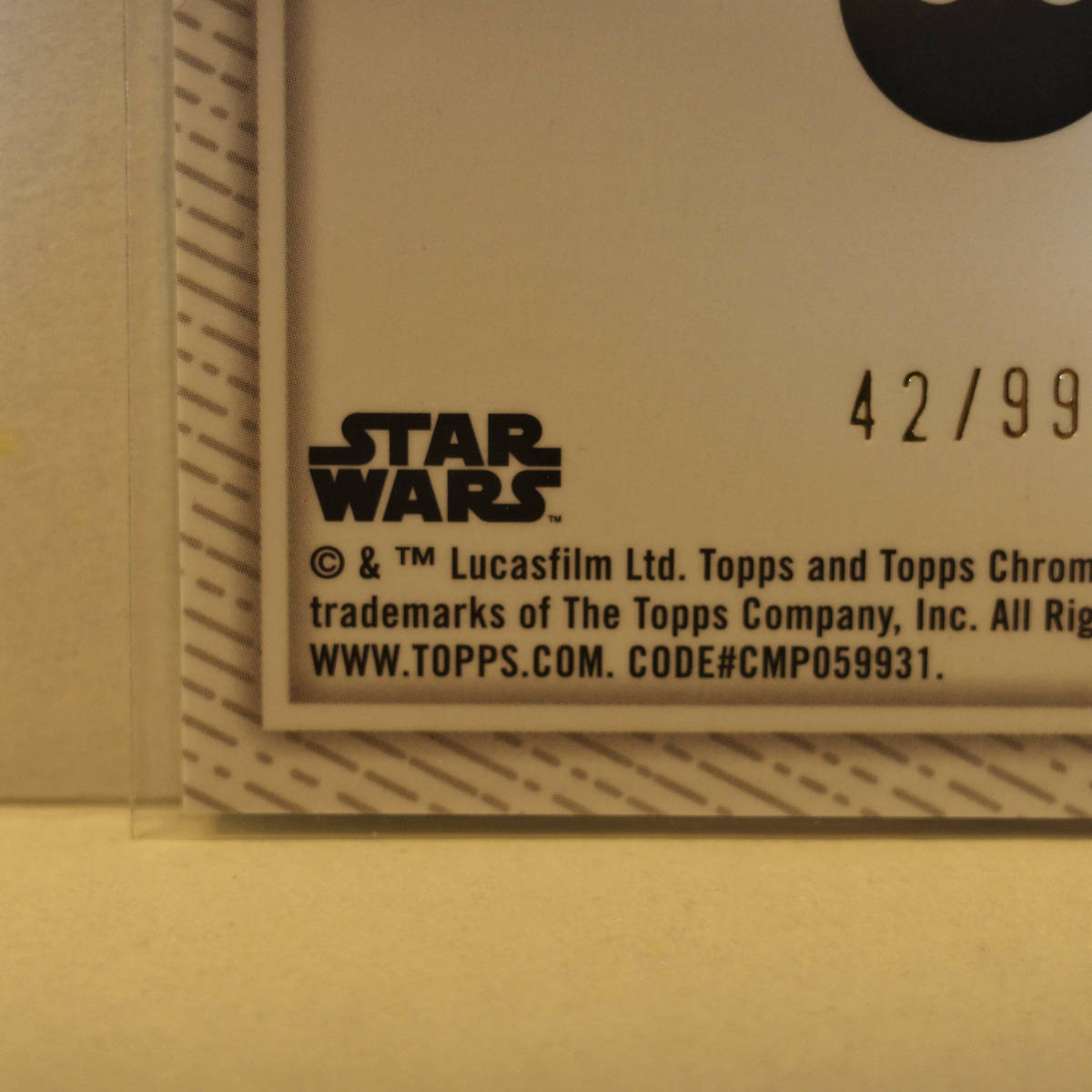 Topps Star Wars Chrome 2023 Cassian Andor First Appearance #FA-20 42/99 Case Hit ケースヒット◆キャシアン・アンドー_画像9