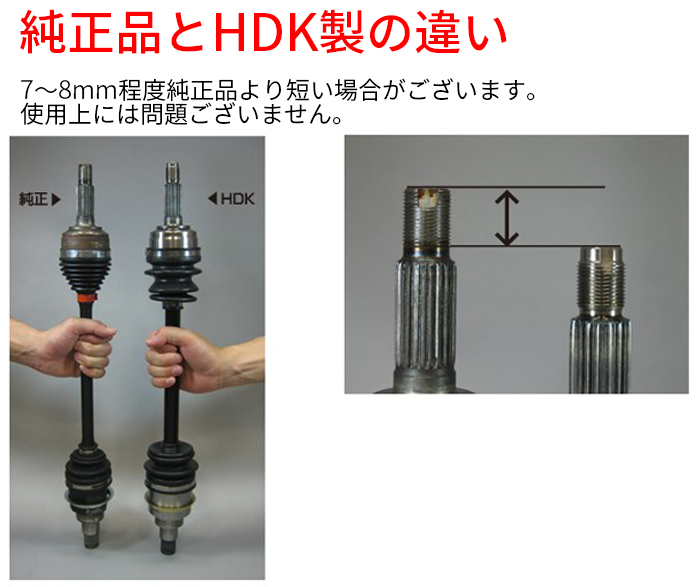 Ｋｅｉ HN12S ドライブシャフト DS-SU-37A43 助手席側 左側 HDK製 対応純正品番 44102-76G80 姫路第一鋼業 ドライブシャフトAssy 送料無料_画像3