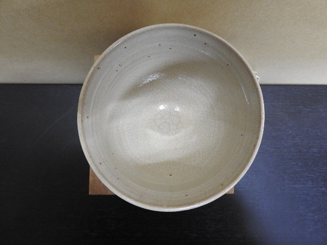 奥田木白　赤膚焼筒茶碗　保存箱　Y692_画像6