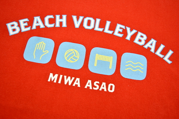 S4927★美品★送料無料★BEACH VOLLEYBALL MIWA ASAO ビーチバレーボール ミワ アサオ 浅尾美和★The PREMIUM MALT'S 半袖Tシャツ F_画像2