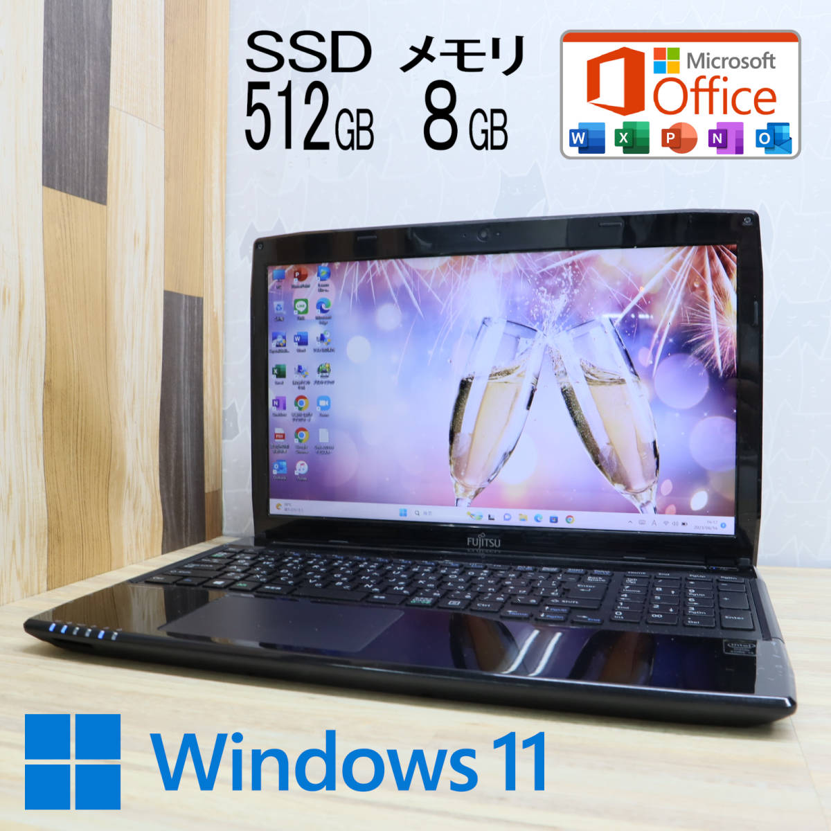 ☆美品高性能4世代i3!新品SSD512GB メモリ8GB☆A45M Core i3-4010U