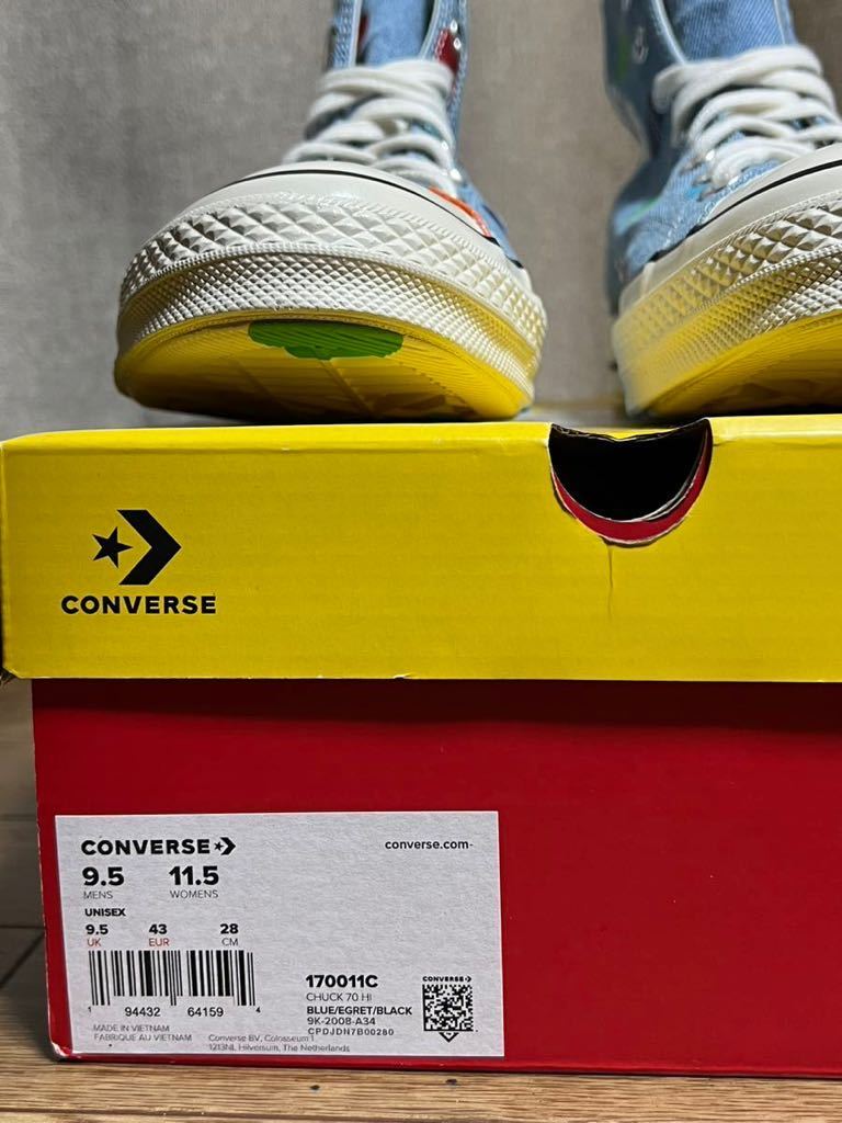 タイラー ザ クリエイター ゴルフ ル フルール コンバース CHUCK 70 HI ドット US9.5 28cm '20 Tyler The Creator Golf Le Fluer Chuck 70