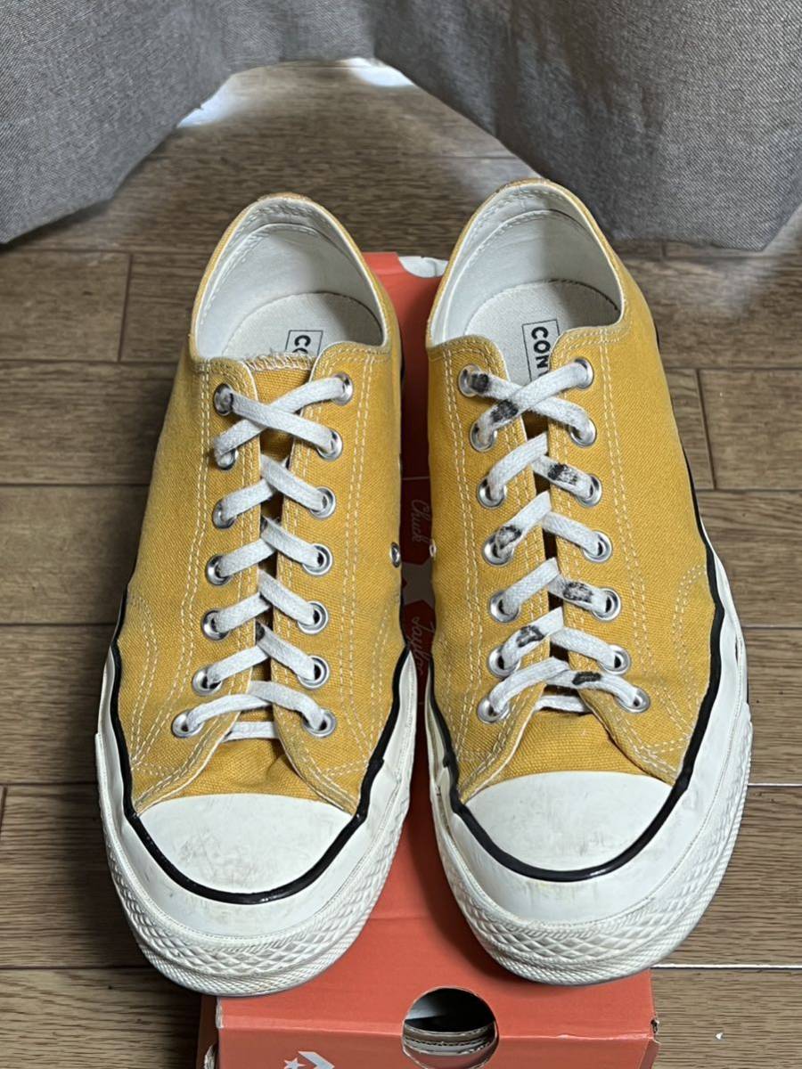コンバース オールスター チャック テイラー CHUCK 70 OX US9.5 28cm 箱付き Converse All Star Chuck Taylor Ct70 Ox Sunflower 162063C