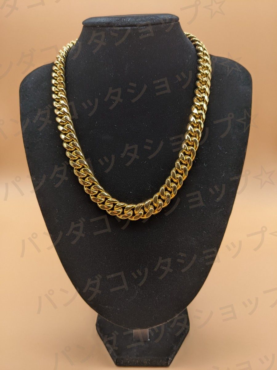 50cm】【12mm】【18K刻印あり】【Miami Cuban】-