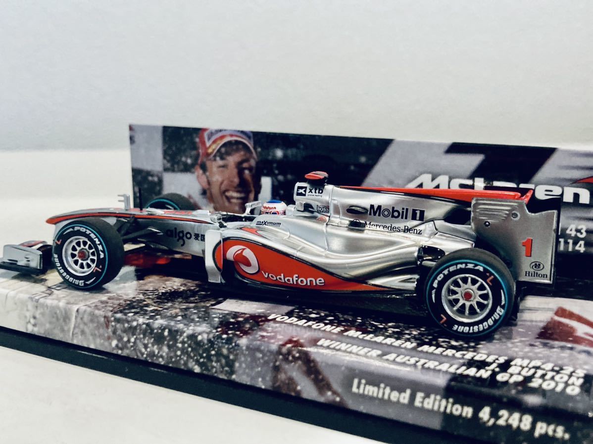 1/43 Minichamps マクラーレン メルセデス MP4-25 #1 J.バトン Winner
