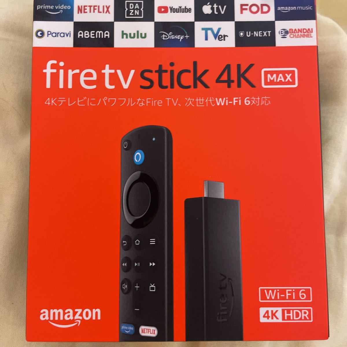 新品未開封】Amazon Fire TV Stick 4K Max Alexa対応音声認識リモコン付属 （第3世代）(テレビ)｜売買されたオークション情報、ヤフオク!  の商品情報をアーカイブ公開