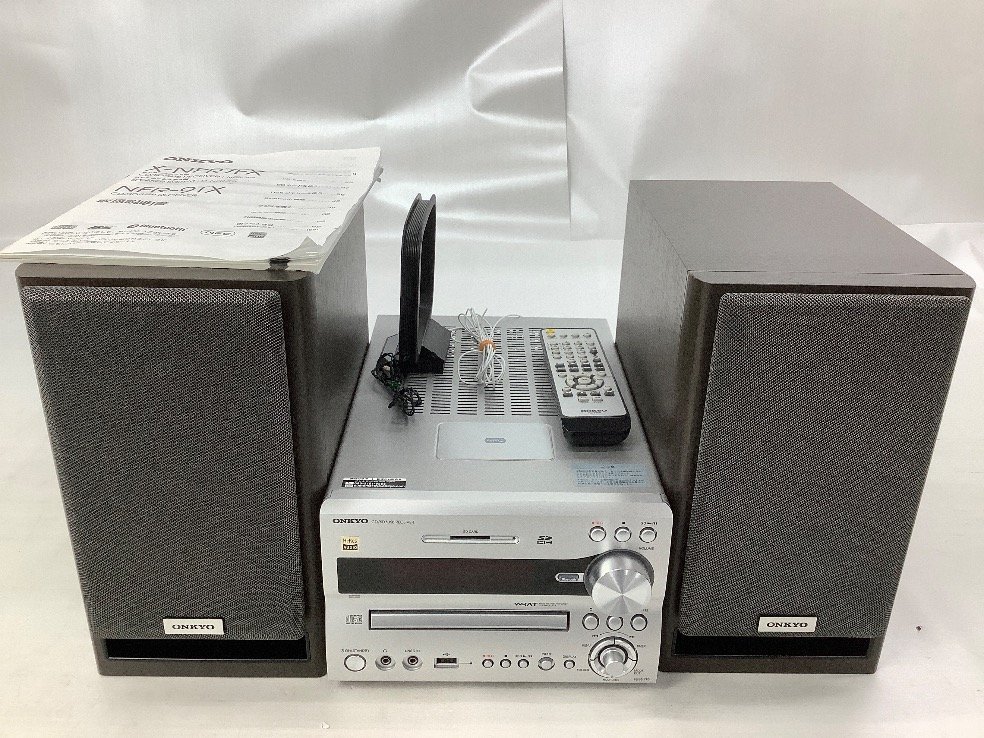 ONKYO オンキョー ミニコンポ NFR-7FX 2018年製 ボタン/ツマミ/CD再生