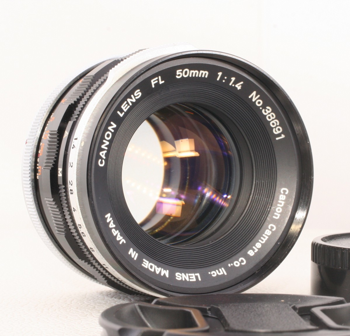 メール便無料】 ☆美品【修理・整備/試写済/完動品】Canon f1.4 50mm