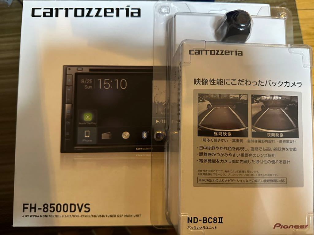 * immediate payment unused goods * Carozzeria carrozzeria FH-8500DVS + ND-BC8II back camera 2 point set 