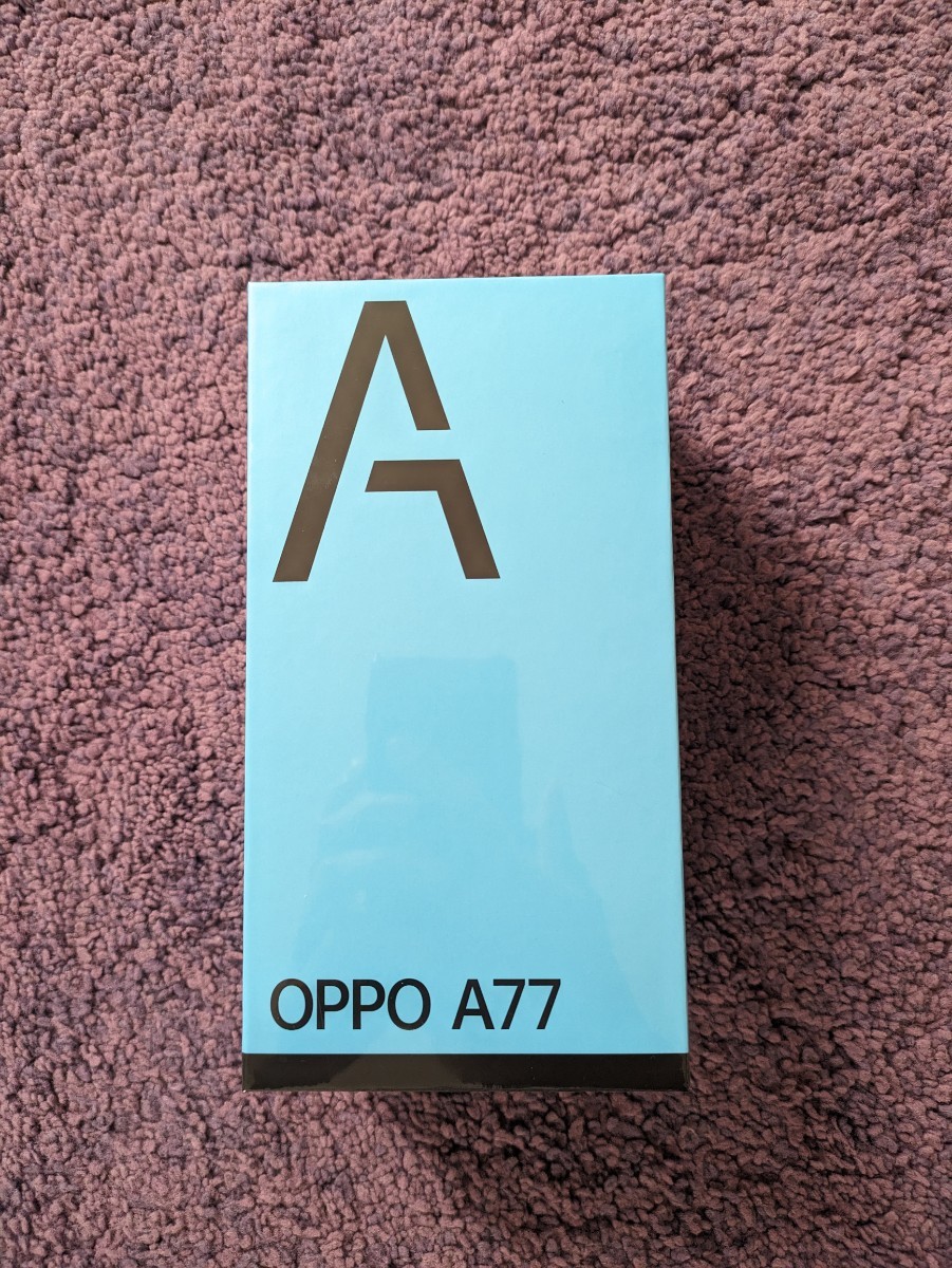 未開封 OPPO A77 ブラック CPH2385 IIJmio 一括 SIMフリー_画像2