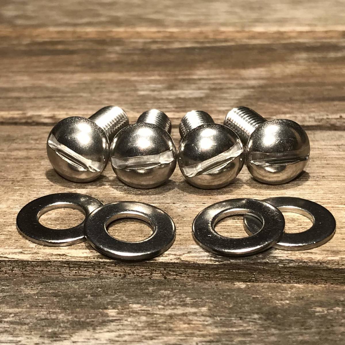  made of stainless steel - circle head bolt 4 pcs set number bolt [ car na13] Lexus Toyota Nissan Honda Subaru Daihatsu Suzuki light car normal car 