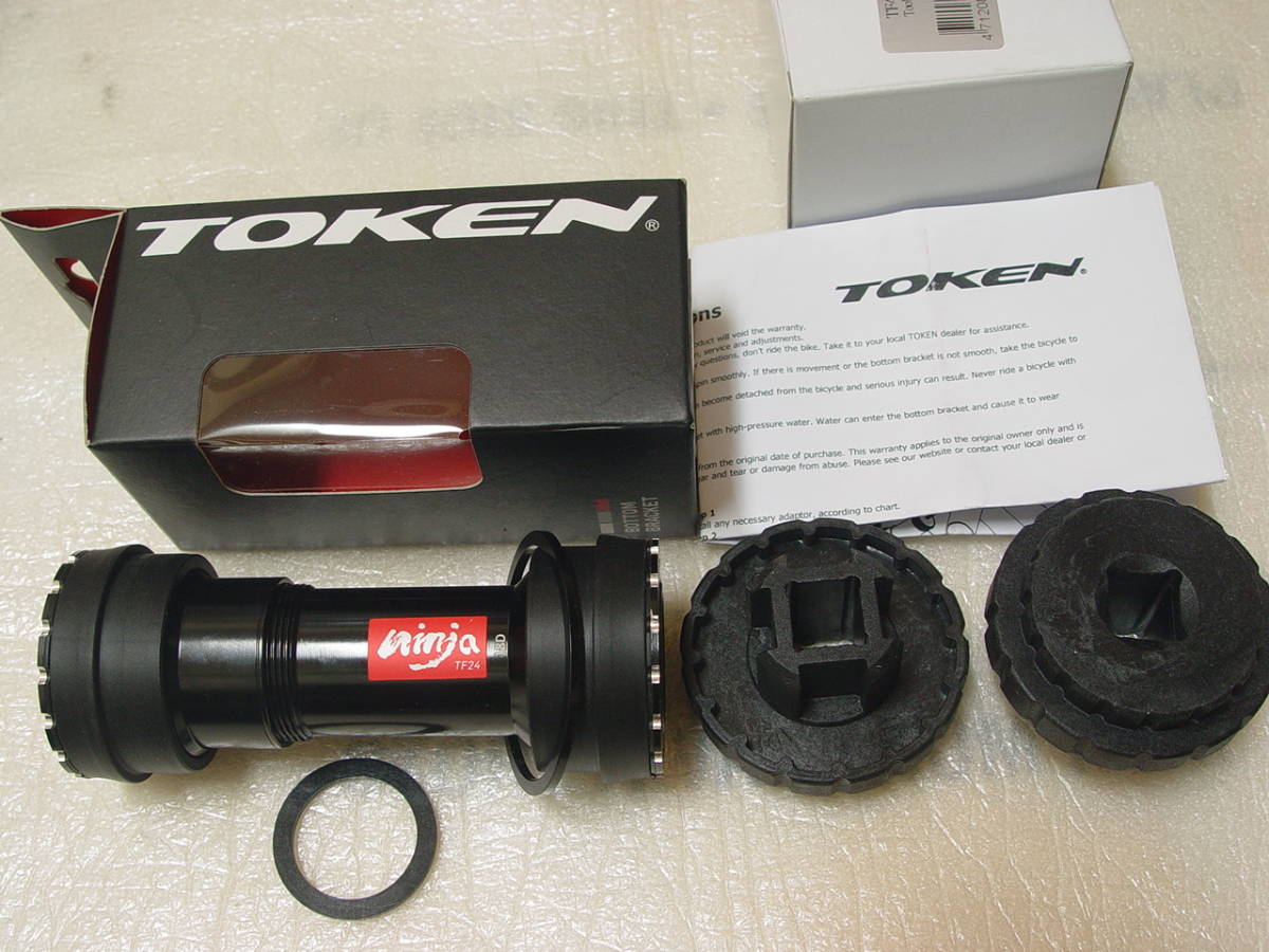 おすすめ】 TOKEN 忍者 BB841T-42R SRAM スラムGXP 用 BB30→24転換