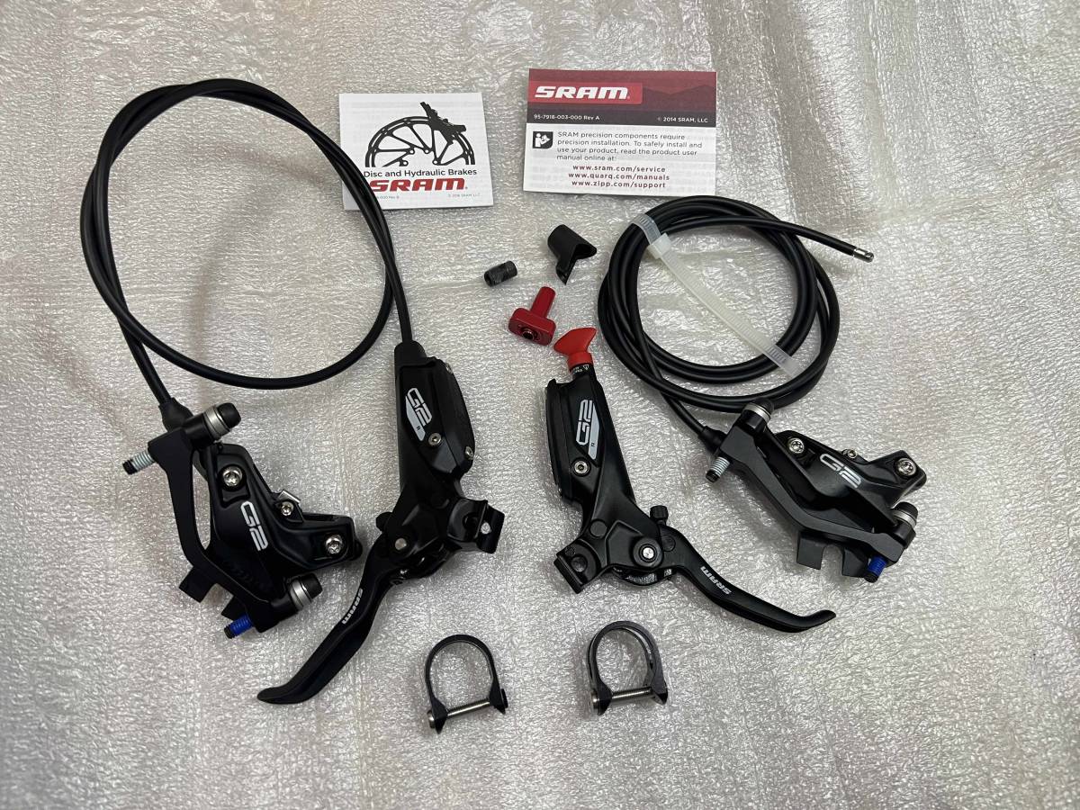 半額SALE☆ 新品 SRAM G2 R 艶消し ブレーキ 前後セット 4ポット