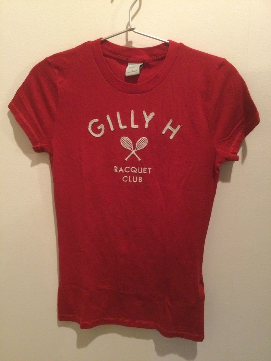 アバクロンビーアンドフィッチ GILLY H 半袖 Tシャツ レッド_画像1