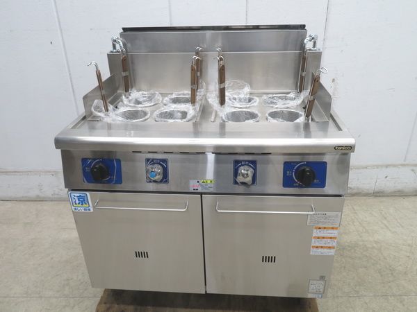 F922◇タニコー◇角型ゆで麺機(8テボ) TU-90WN 都市ガス 900 F922◇タニコー◇角型ゆで麺機(8テボ) TU-90WN 都市ガス 900