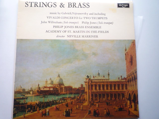 QZ20 英argo盤LP STRINGS＆BRASS/ガブリエル他 マリナー/アカデミーCO/フィリップ・ジョーンズENS_画像1