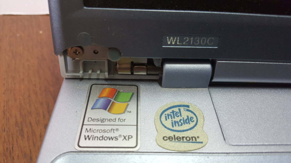 【PC周辺機器】 SOTEC WinBook WL2130 本体のみ（メモリー,ACアダプター無し） 動作未確認　キーボタン1個欠品、割れあり　ジャンクにて_画像5