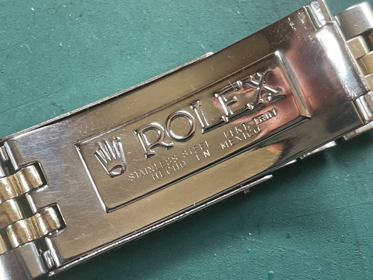 ULTRA RARE!! VINTAGE ROLEX MEXICO JUBILEE “BIG LOGO” 14k コンビ1675/3 GMT-MASTER フル駒　ff50
