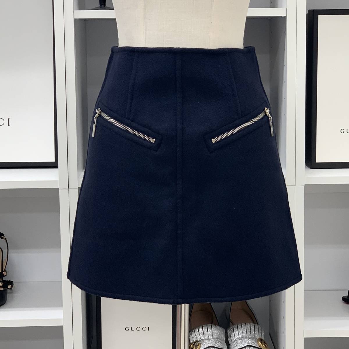ルイヴィトンLOUIS VUITTON ブラックデニムスカート36 Yahoo!フリマ(旧)-