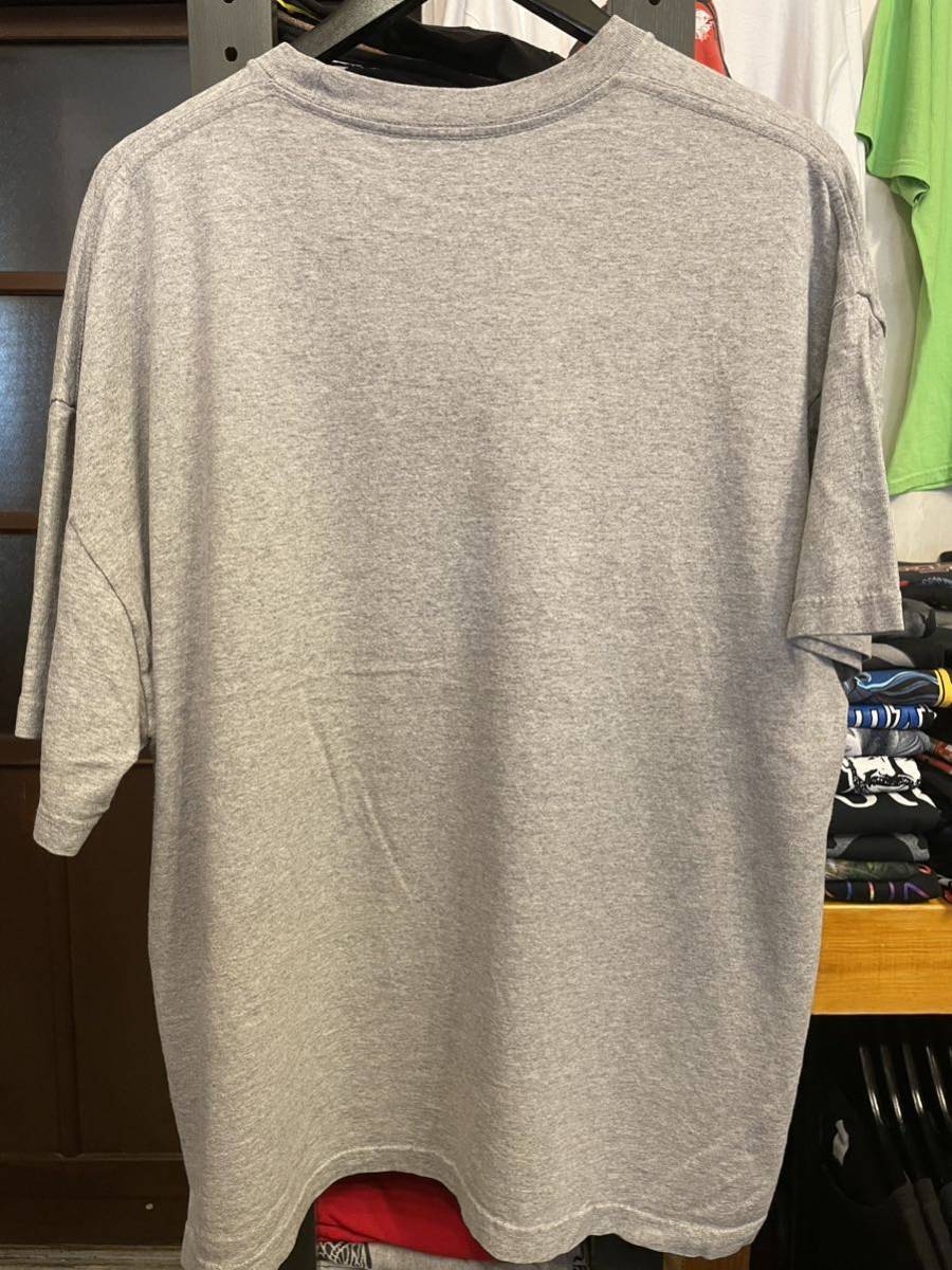 ★USA古着　英字プリント　四つ葉　クローバー　Tシャツ グレー　gray 2XL 大きいサイズ_画像6