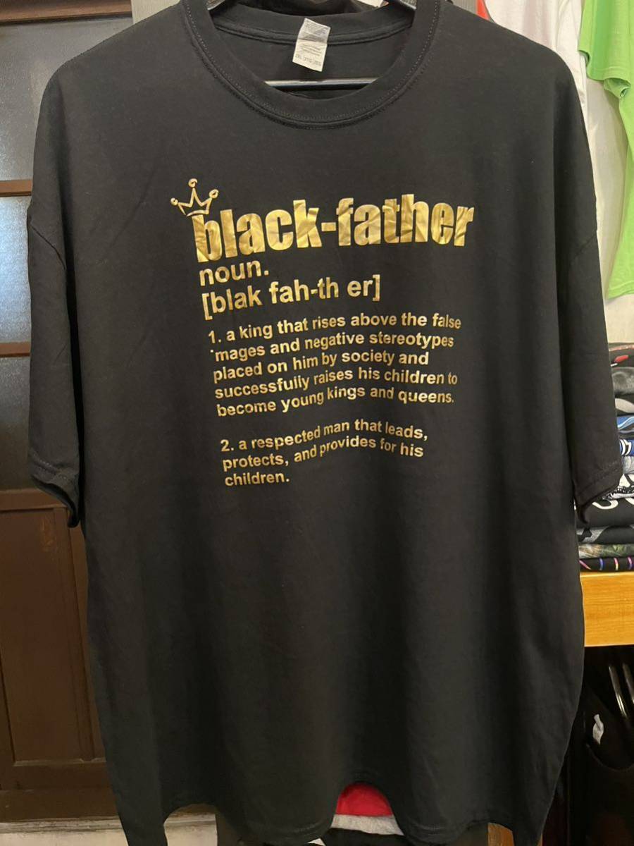 ★USA古着　英字　銀字プリント　メッセージ系　Tシャツ 黒　BLACK GILDAN 2XL 大きいサイズ_画像1