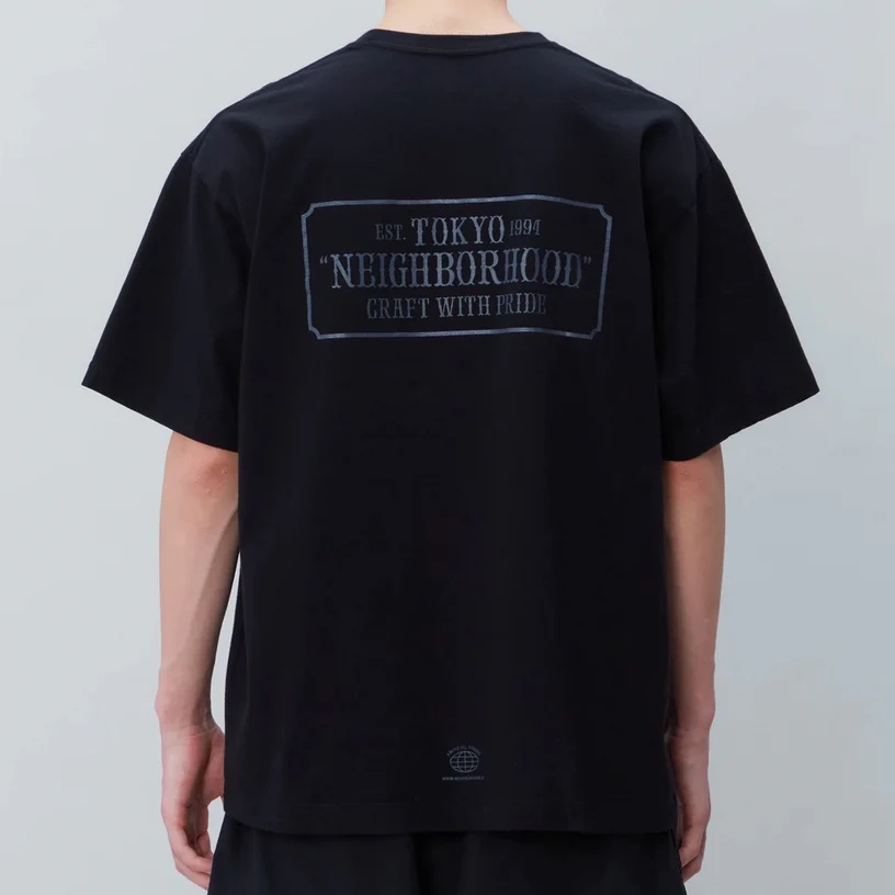 NEIGHBORHOOD NH-1 / C-TEE SS BLACK XL ネイバーフッド Tシャツ 