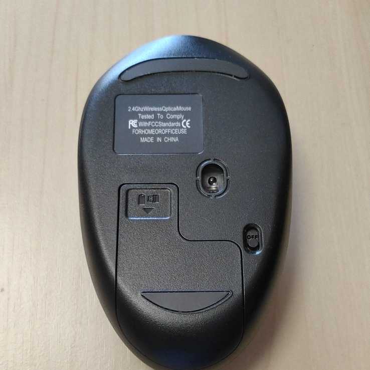 ●2.4G 無線マウス 軽量で薄型ワイヤレスマウス USBレシーバー ロイヤルブルー