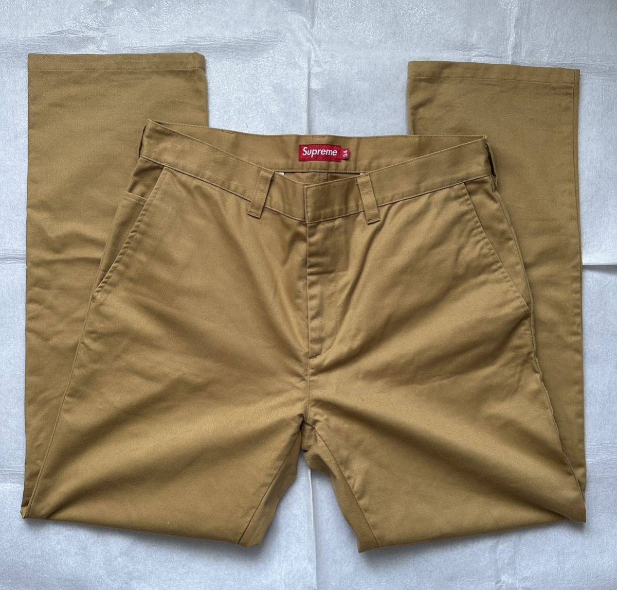 Supreme Work Pants  34 Mastard マスタード