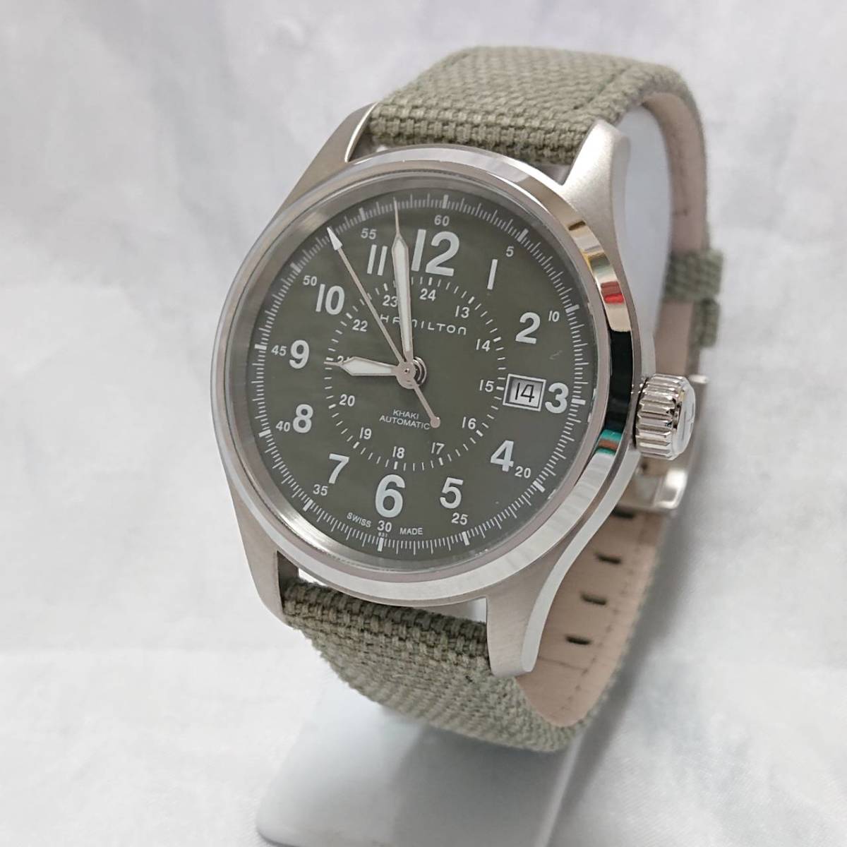 ★【１円スタート！！】ハミルトン HAMILTON 2023年4月購入品！ H70595963 カーキフィールド KHAKI FIELD 自動巻き 保証書・取説付