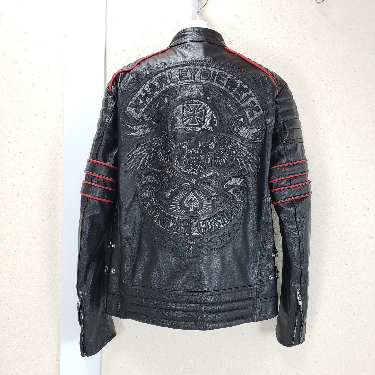 新品 HARLEYDIEREI 牛革レザー 本革 メンズ ライダース 新品 HARLEYDIEREI 牛革レザー 本革 メンズ ライダース