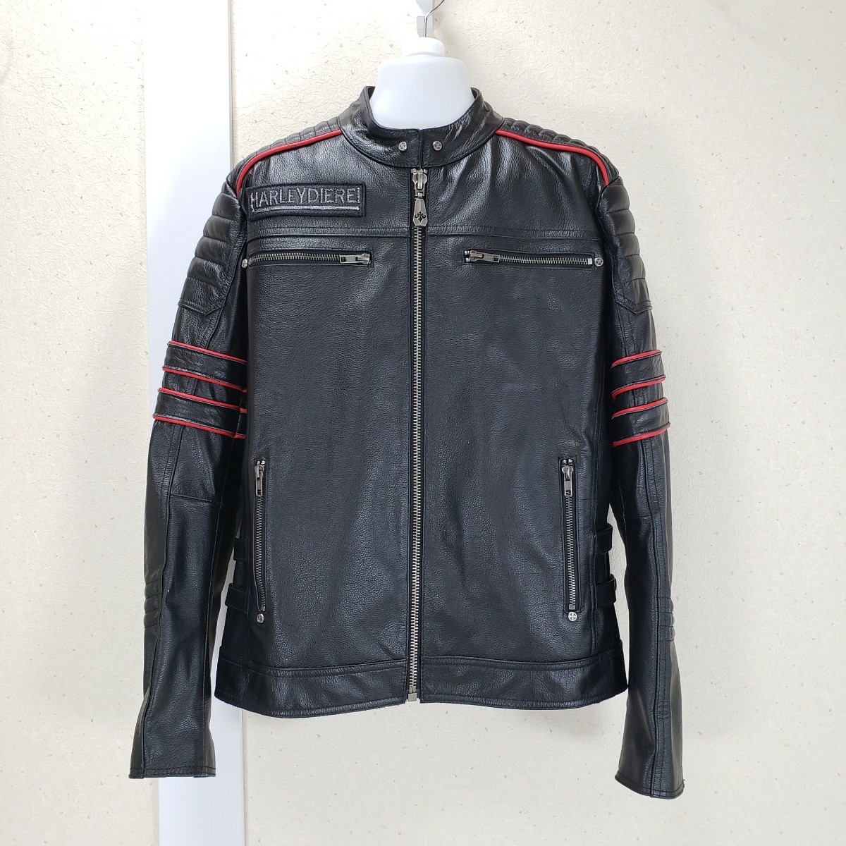 新品 HARLEYDIEREI 牛革レザー 本革 メンズ ライダース 新品 HARLEYDIEREI 牛革レザー 本革 メンズ ライダース