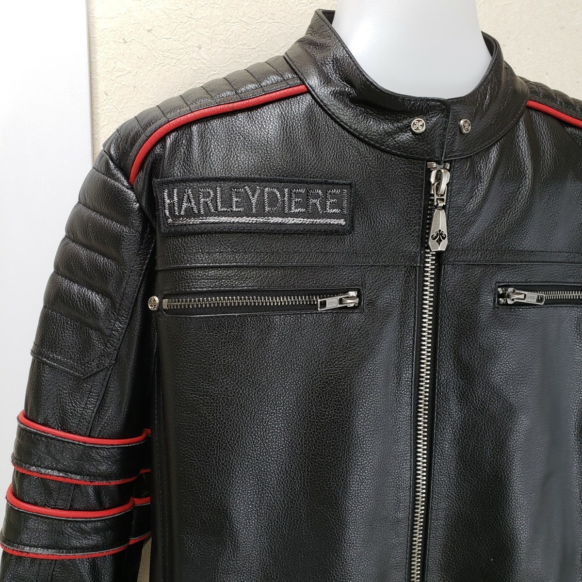 新品 HARLEYDIEREI 牛革レザー 本革 メンズ ライダース 新品 HARLEYDIEREI 牛革レザー 本革 メンズ ライダース