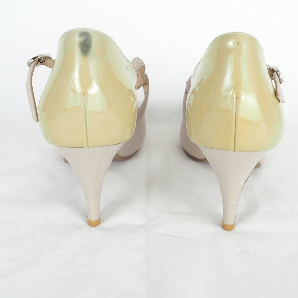 LK9389*POOL SIDE* Pool Side * lady's pumps *24cm* gray ju series × enamel khaki series 