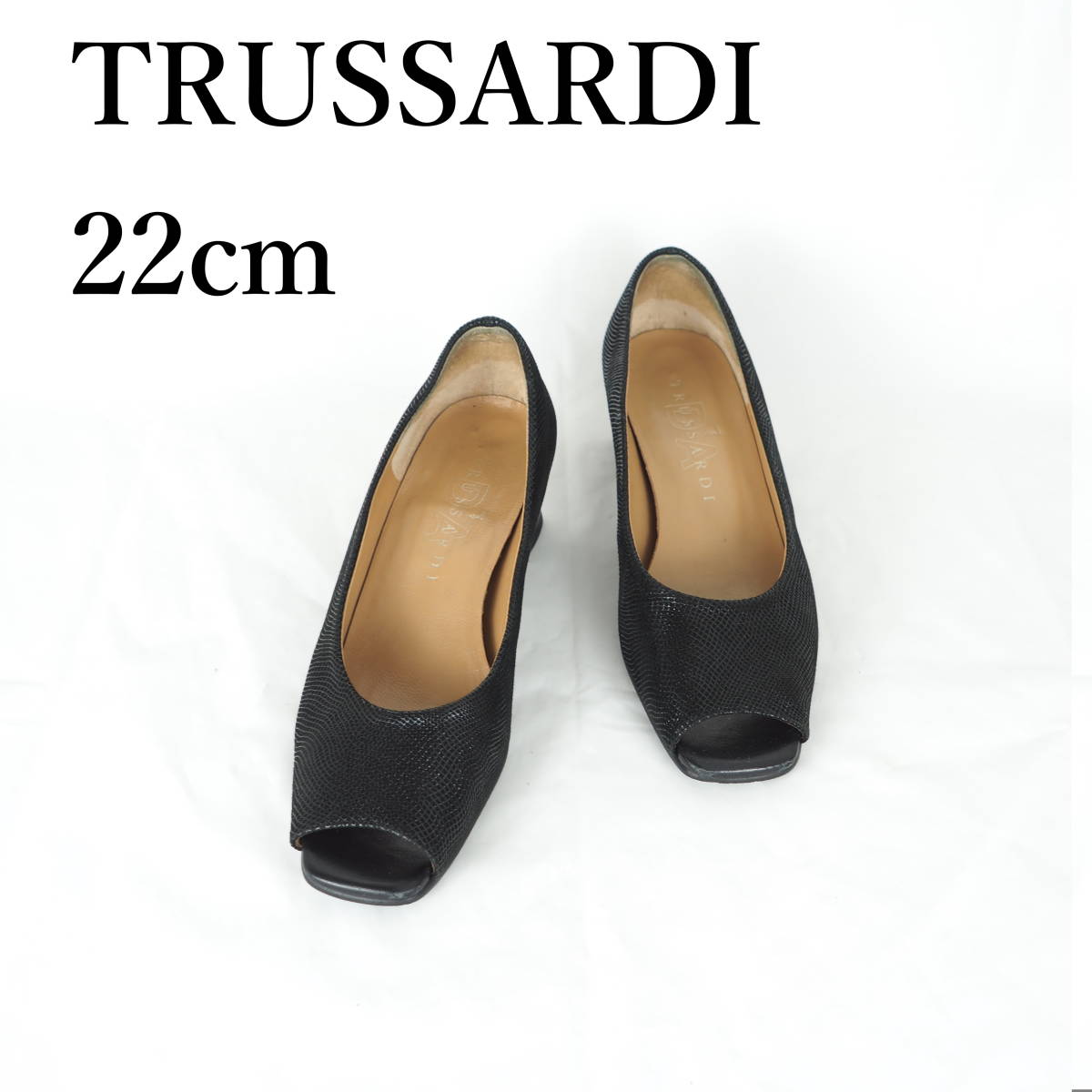 LK9820*TRUSSARDI*トラサルディー*レディースパンプス*22cm*黒_画像1