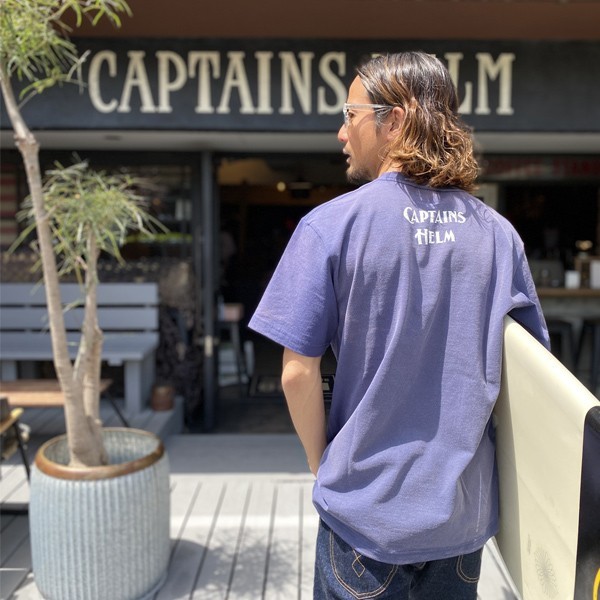 希少!限定!!紺XL CAPTAINS HELM SEA-SALT CALIFORNIA TEE キャプテンズヘルム カルフォルニア Tシャツの画像1