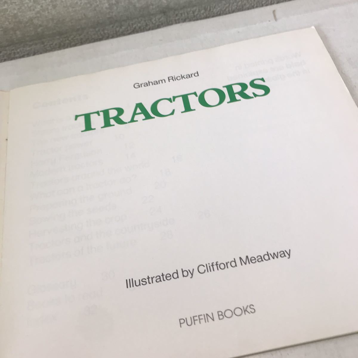 P01◎ 洋書　TRACTORS トラクターズ　Graham Rickard/著　Clifford Meadway/1988年発行　農業/ファーム　◎230606 _画像3