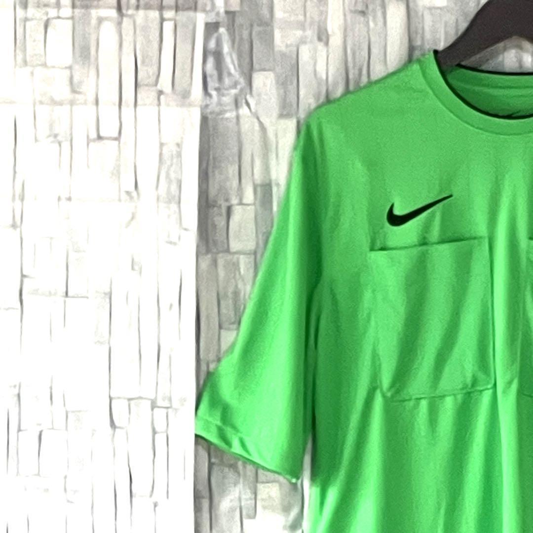 【新品/L】NIKE ナイキ メンズ サッカー Tシャツ 緑 ポケット2つ_画像5