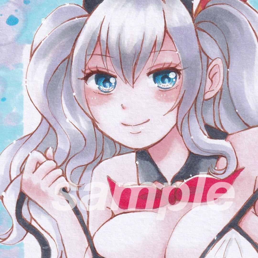 戦艦コレクション 色紙 直筆イラスト 手描きイラスト - 手描き 戦艦コレクション 色紙 直筆イラスト 手描きイラスト - 手描き