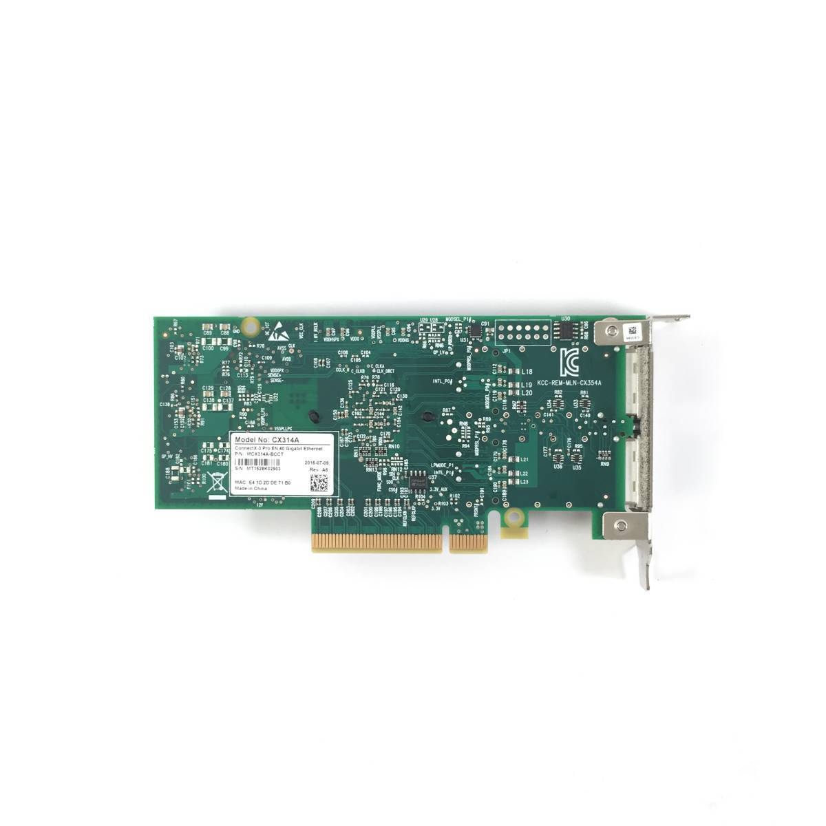 S5060169 Mellanox CX314A ConnectX-3 PRO EN 40 Gigabit Ethernet 1点【現状お渡し品】の画像2